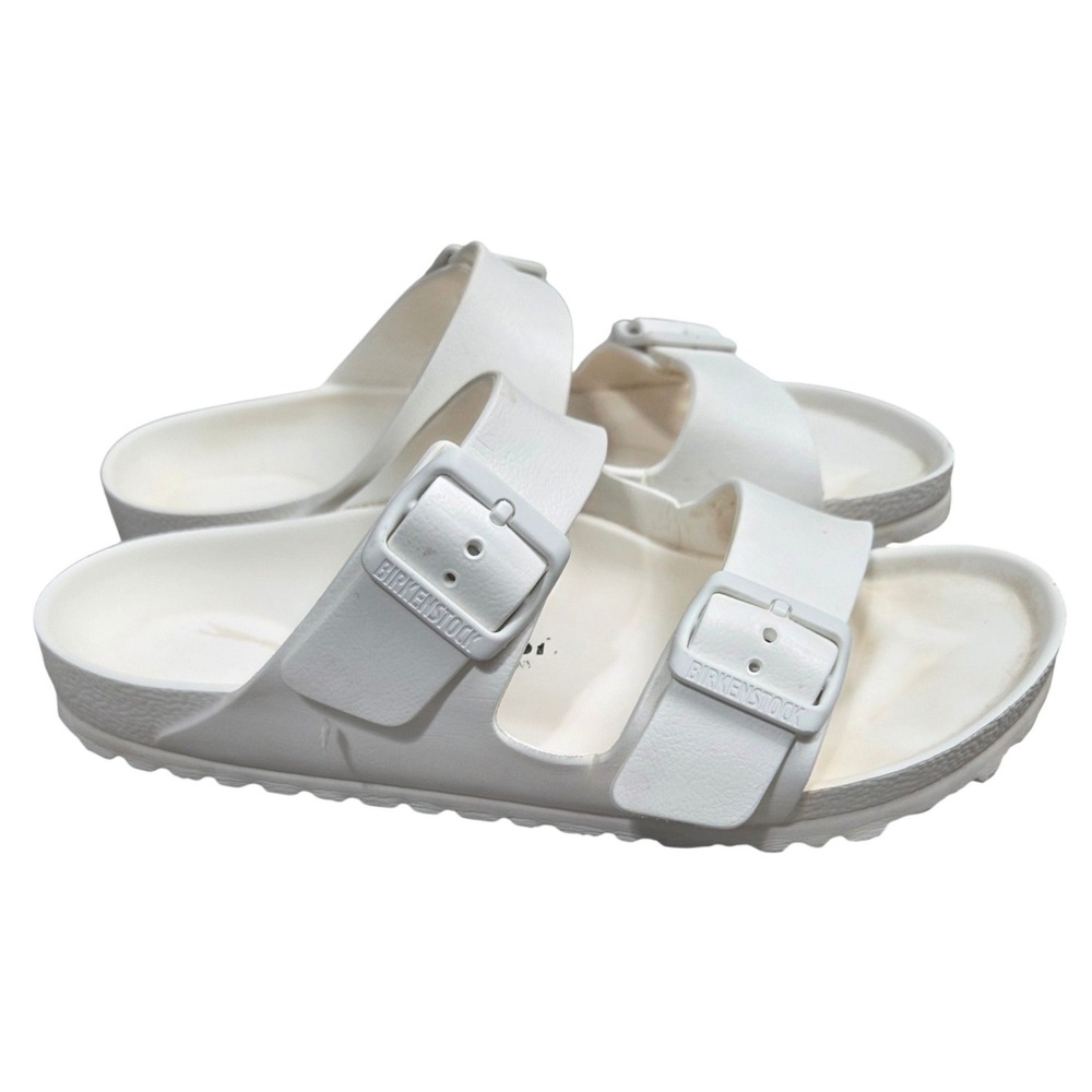Birkenstock Arizona Essentials EVA White Sandals Women's 39 Size 8 - 8.5 Slides
